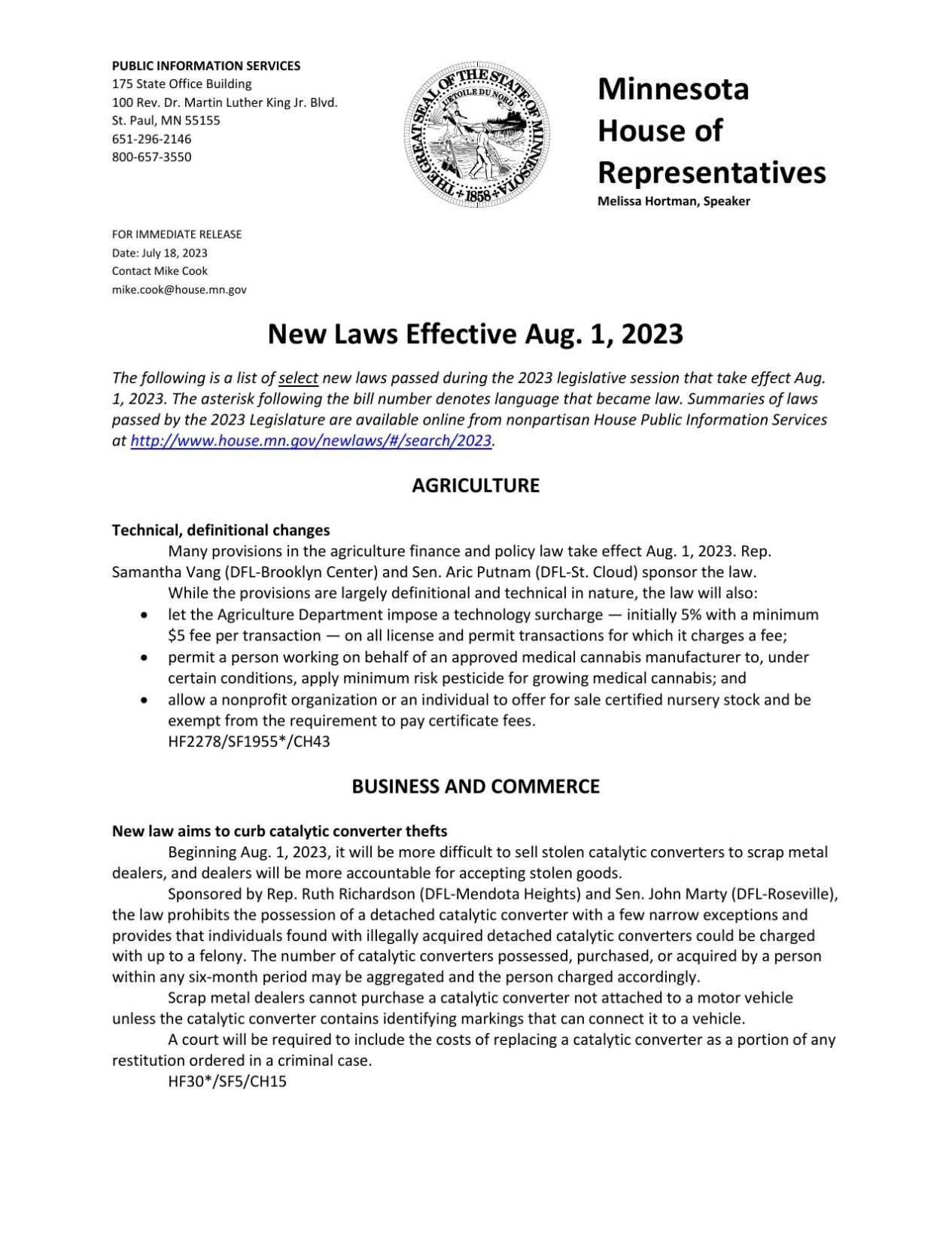 MN Laws